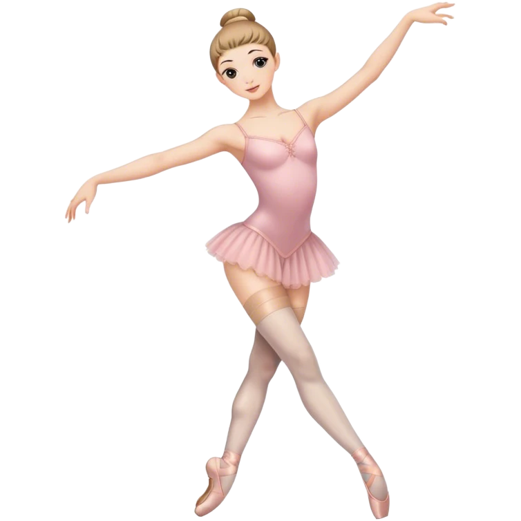 Ballet dancer in thigh highs emoji
