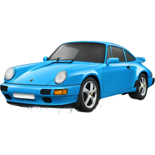 blue porsche  emoji