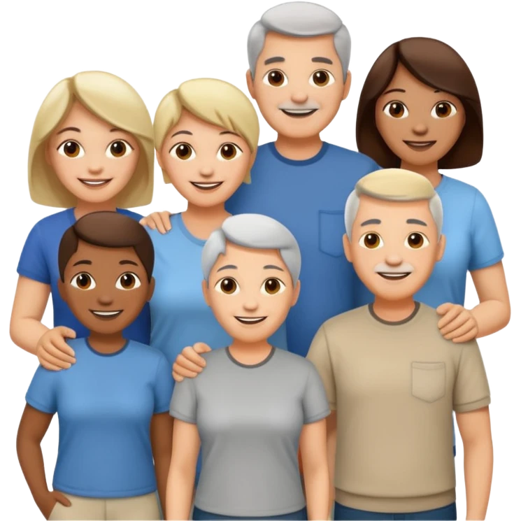 a meetup of middle aged adults emoji