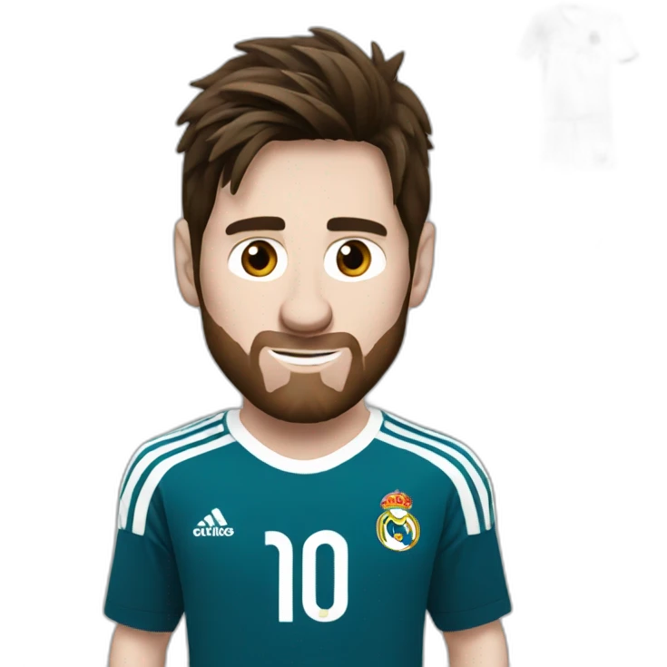 Messi in real madrid emoji