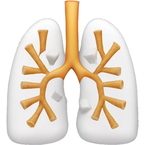 lungs with sugar cubes inside them emoji