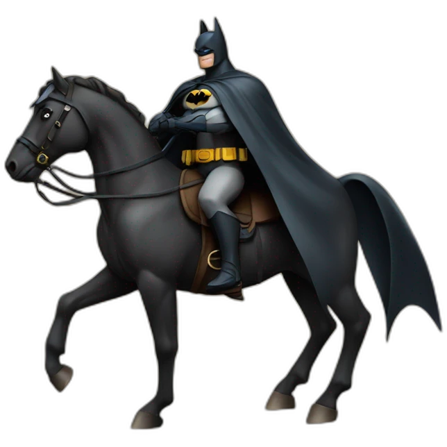 Batman sur un cheval emoji