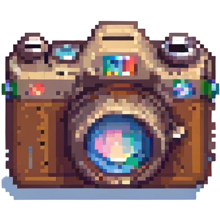 camera pixel art emoji