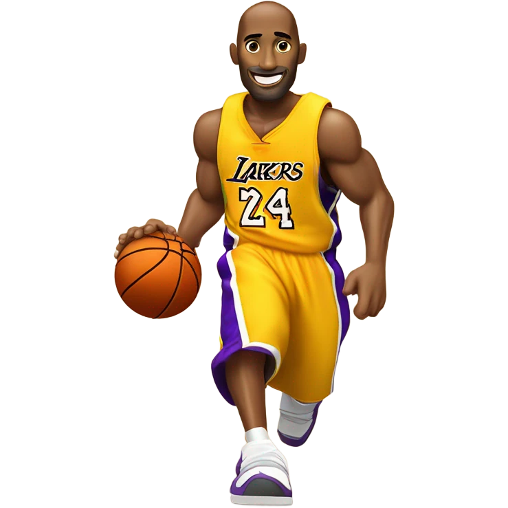 Kobe playing basketball  emoji