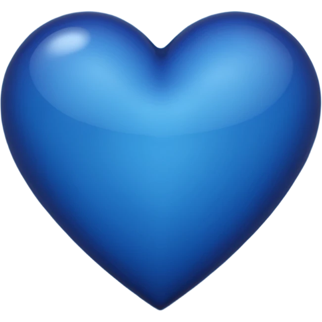 Dark blue heart emoji