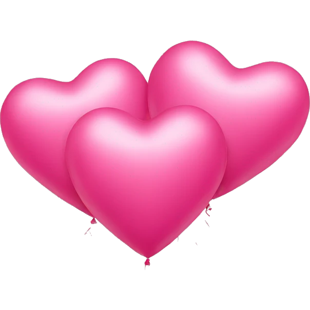heart shaped balloons emoji