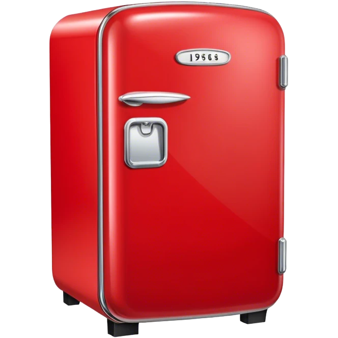 red vintage fridge emoji