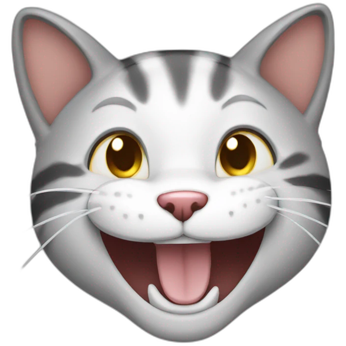 A laughing cat emoji