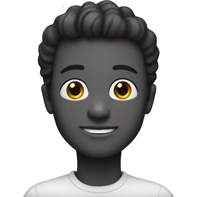 Black and white  emoji