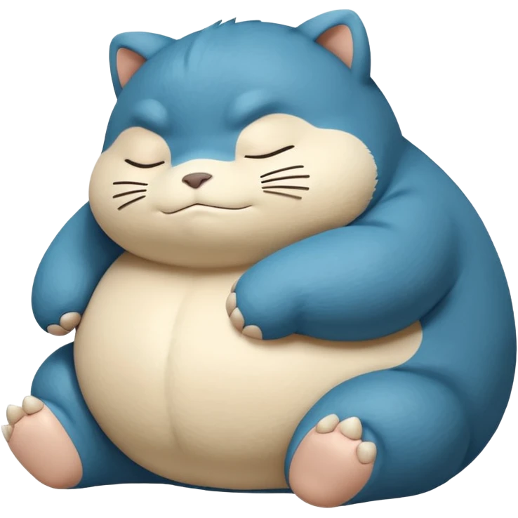Sleeping snorlax pokemon emoji