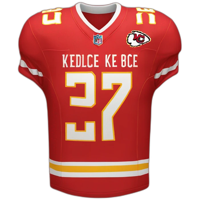 red Travis Kelce jersey emoji