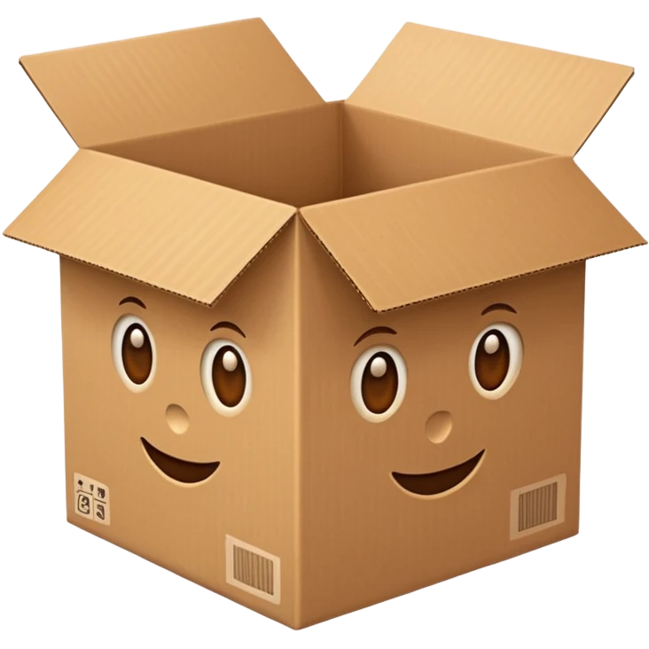Cardboard box emoji