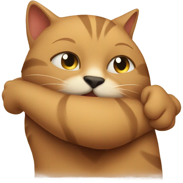 Cat hug emoji