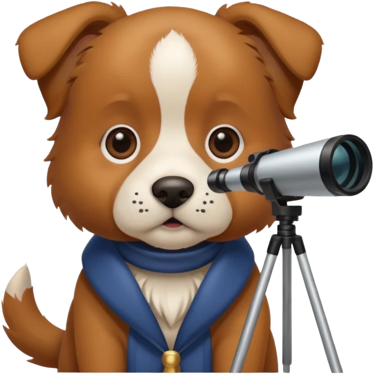 dog with telescope  emoji
