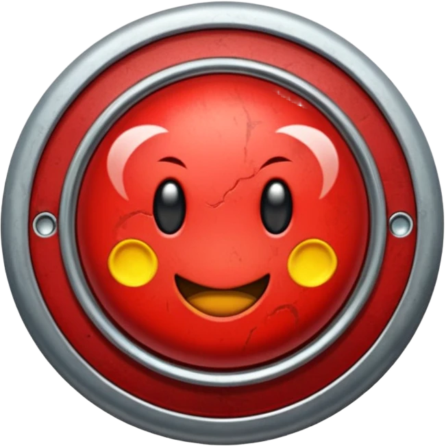 push button that says horny emoji