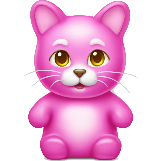 Gummy bear but it's cat emoji
