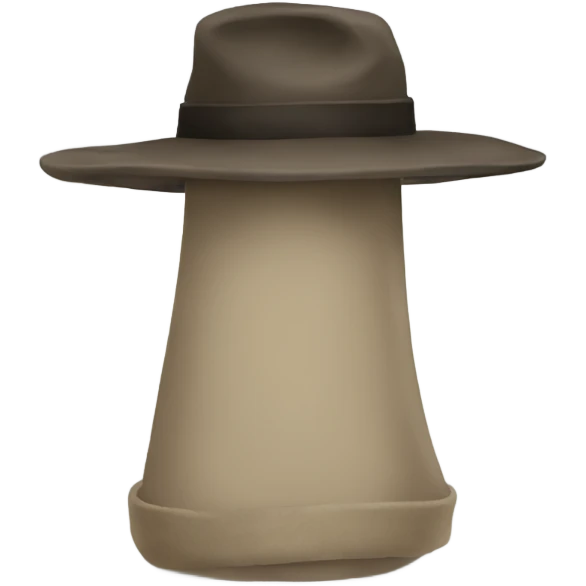 Lonely hat in solitude  emoji