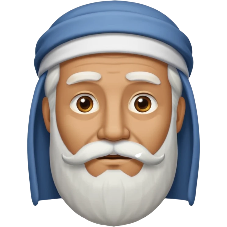 a wise man without face emoji