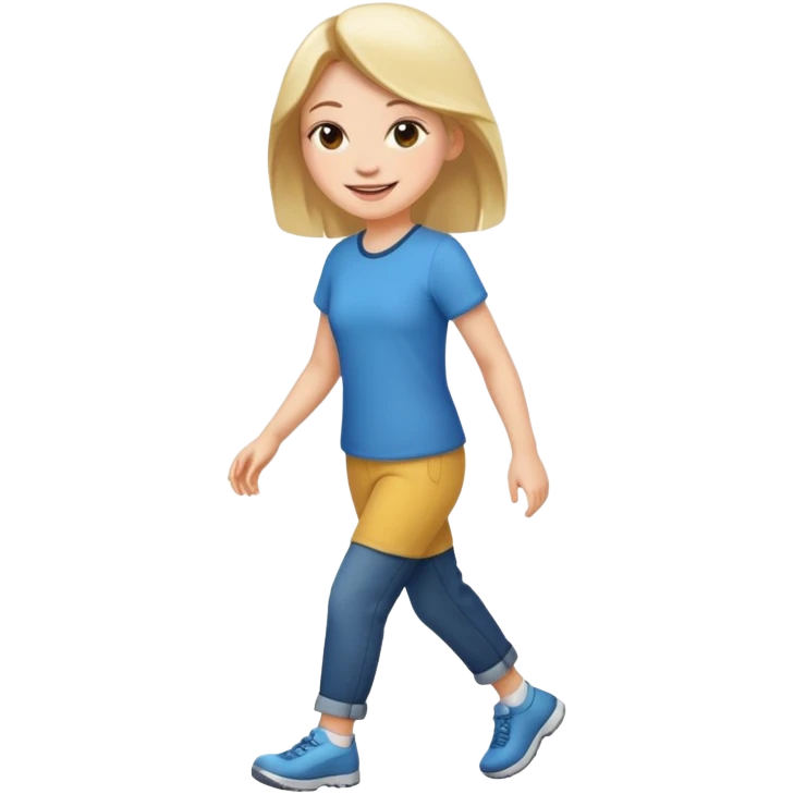 girl walking emoji