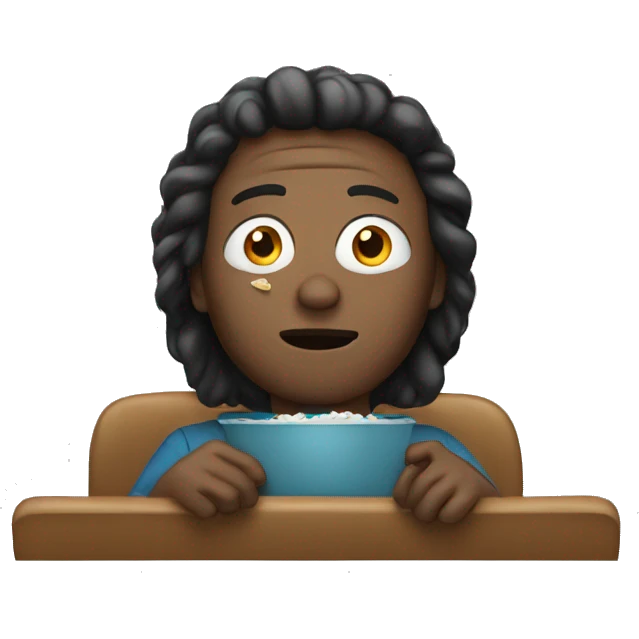 Watching movie emoji