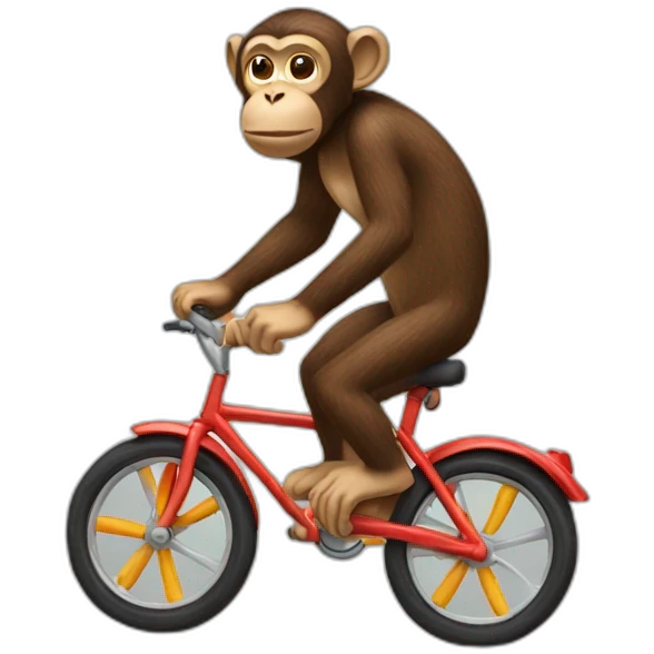 Monkey-riding-a-bike emoji