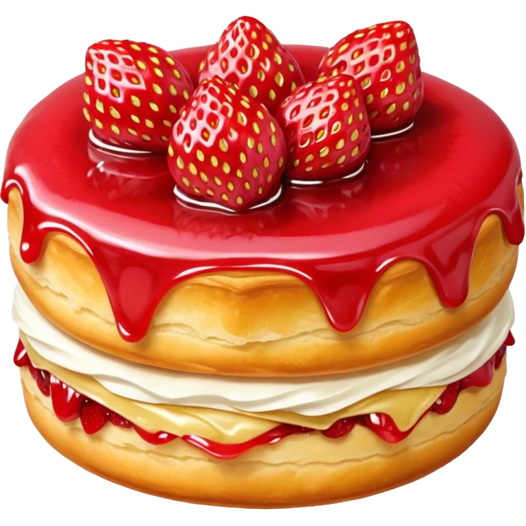 Strawberry Glaze Pastries
 emoji