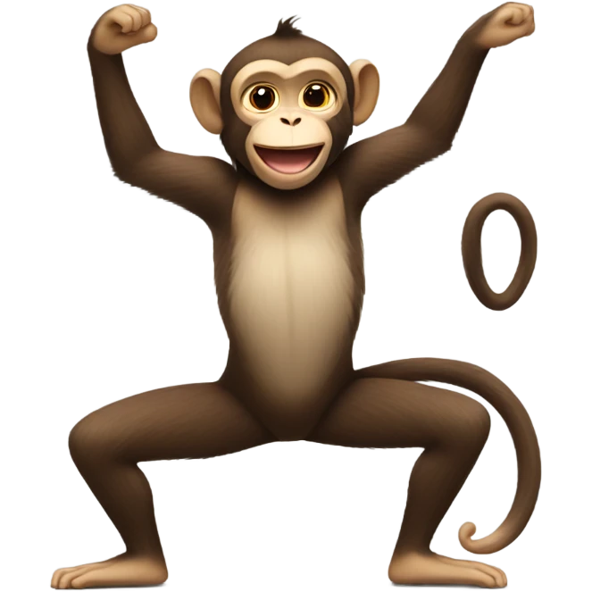 monkey doing the splits emoji