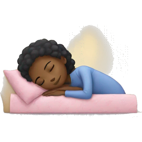 Black girl sleeping  emoji