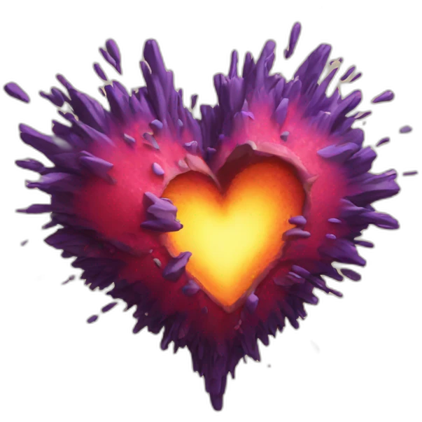 exploding-heart emoji