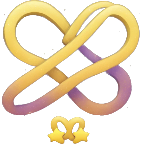 infinity sign and stars emoji