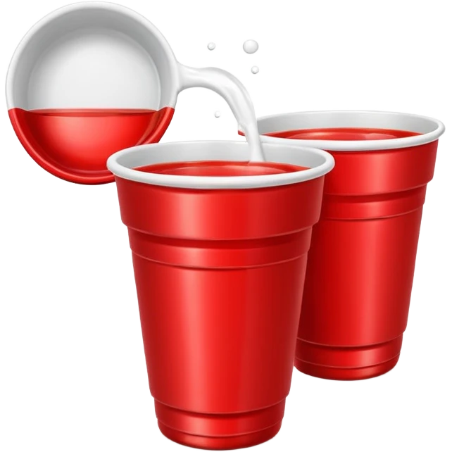 red beer pong cup emoji