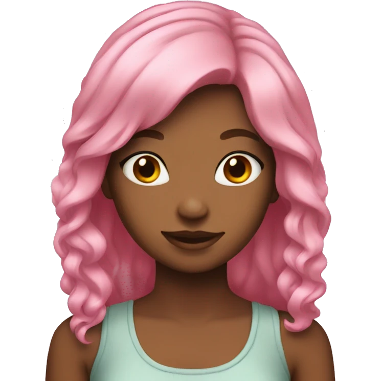 girl with pink hair  emoji