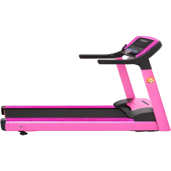 Pink glitter treadmill  emoji