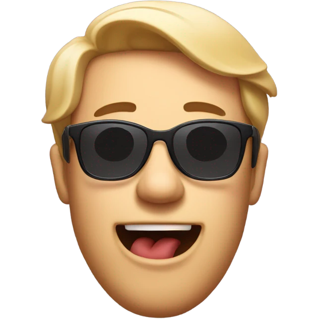 Drool with sunglasses  emoji