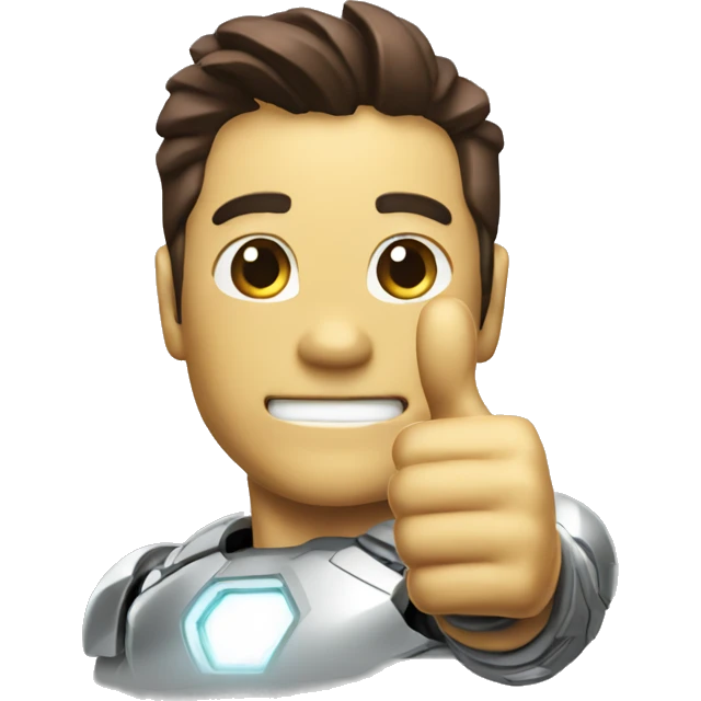 iron man thumbs up emoji