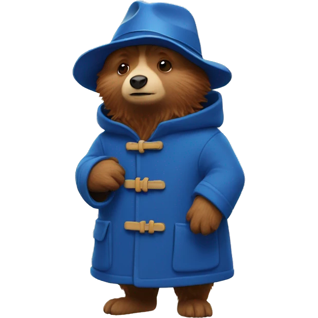 Paddington with snowflakes emoji