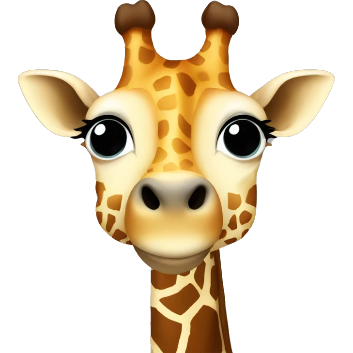 giraffe head animal emoji