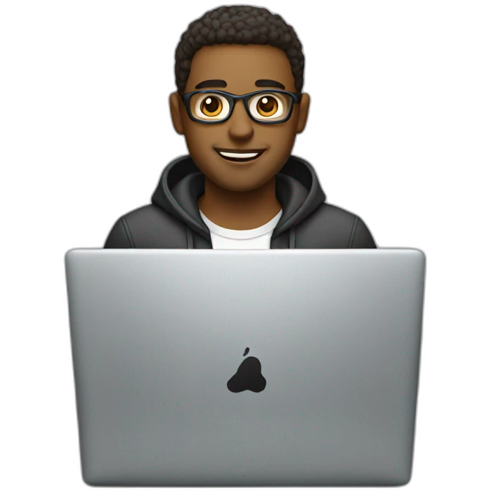 Guy Laptop emoji