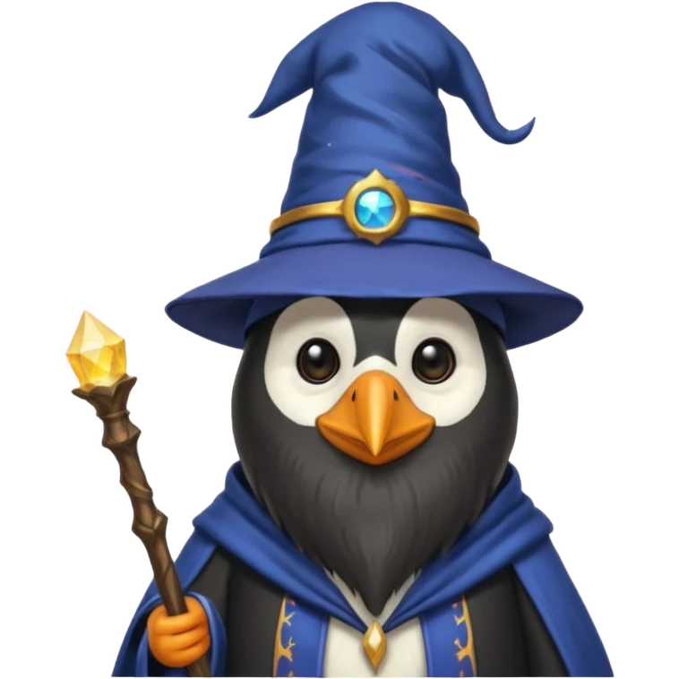 Penguin Wizard emoji