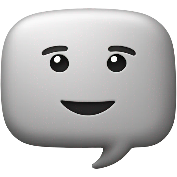 3d speech balloon  emoji