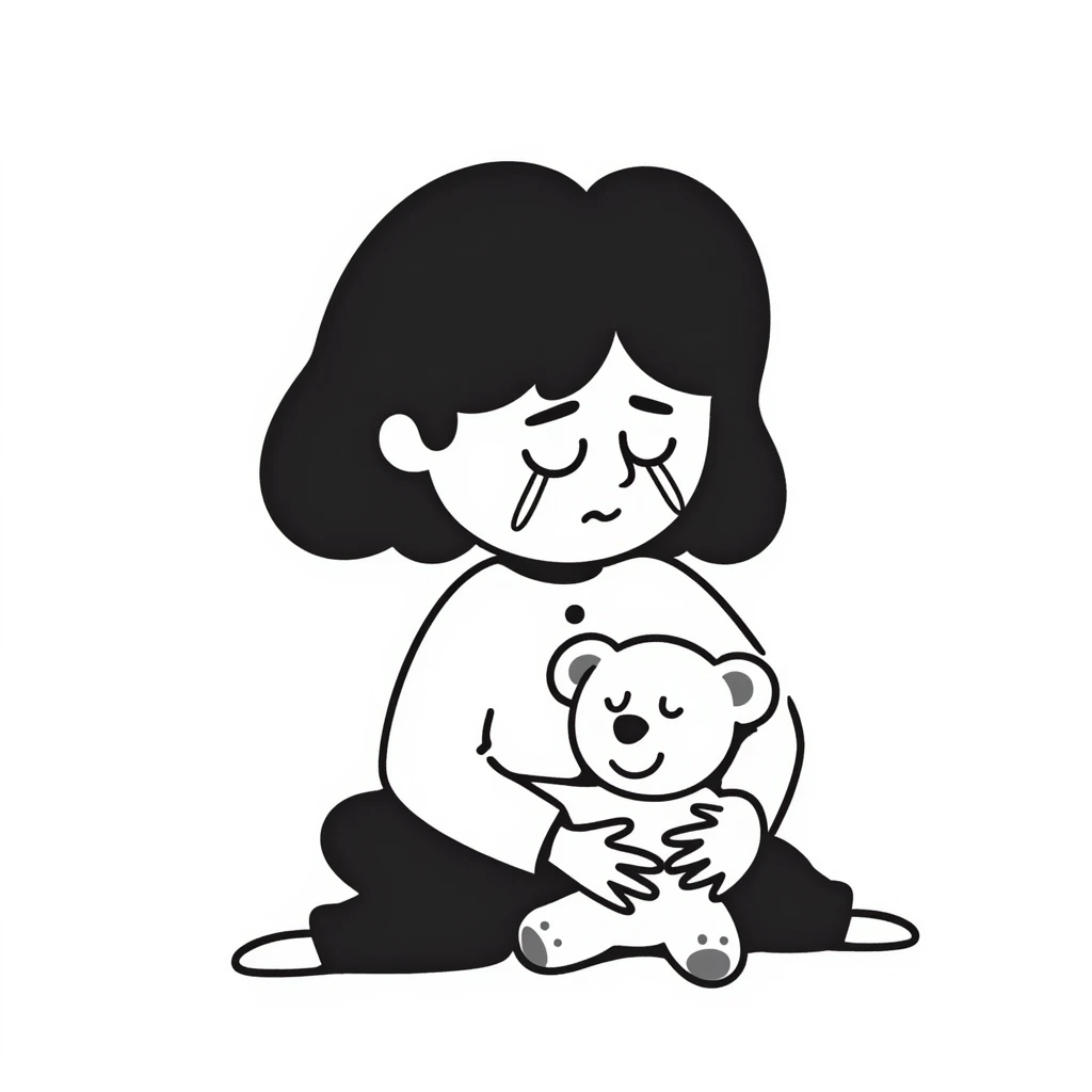 girl crying emoji