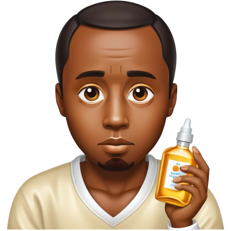 P Diddy with shiny baby oil emoji