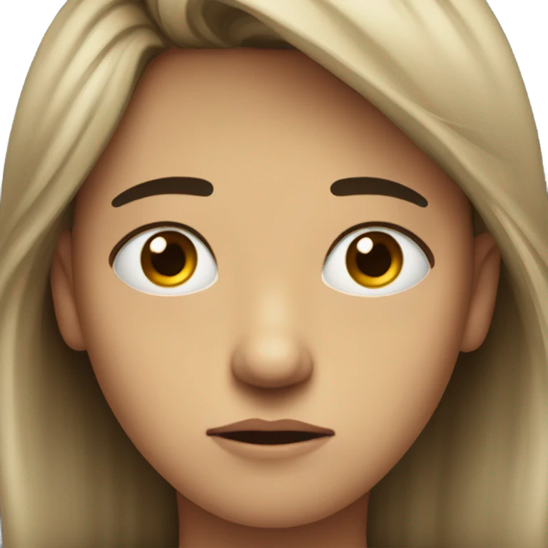 distraught face emoji