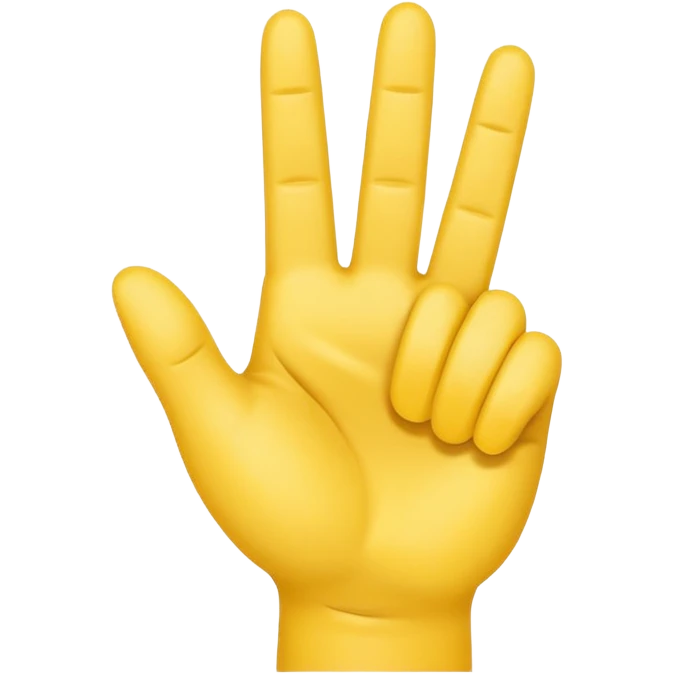 I want an emoji with all the fingers up and the middle finger down emoji