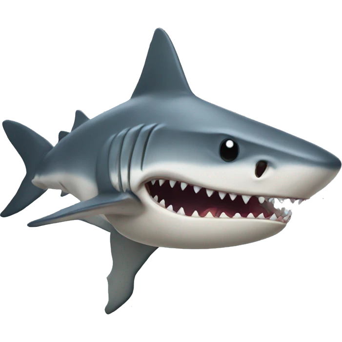 Blind shark eating food emoji