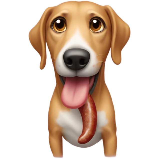 perro salchicha gordo  emoji