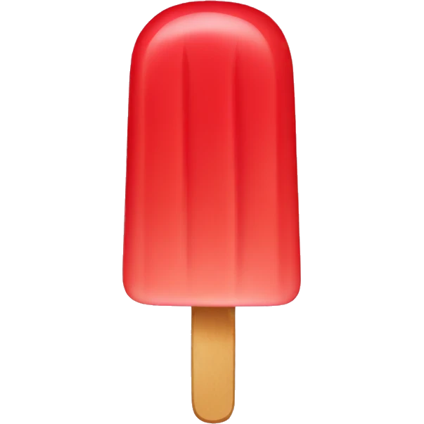 red ice pop emoji