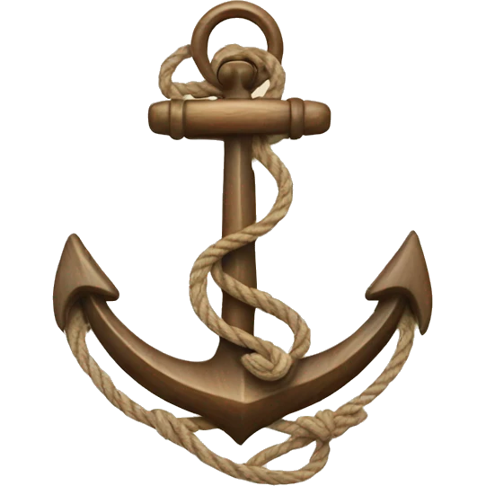 Anchor with a compass emoji