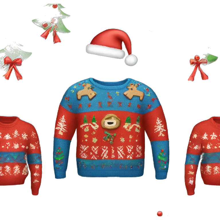 ugly christmas sweater emoji