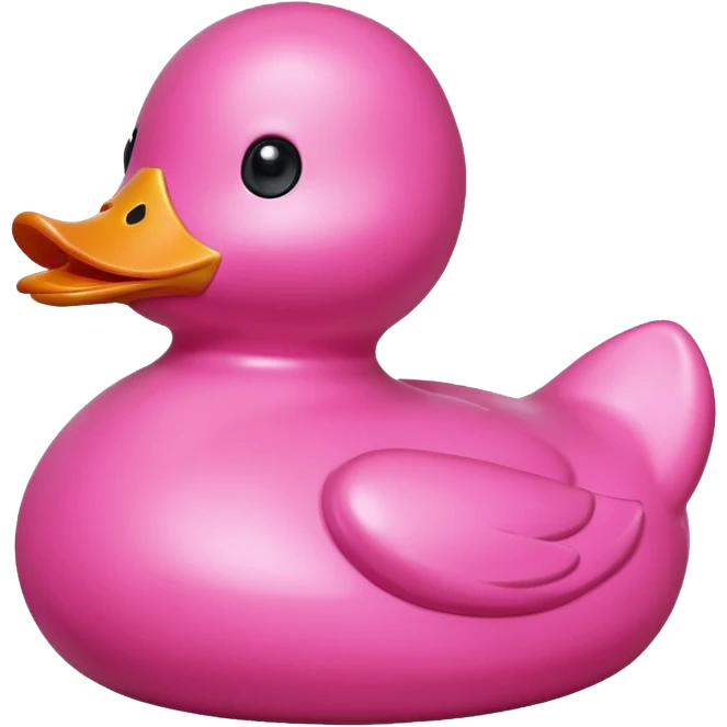 Pink duck emoji